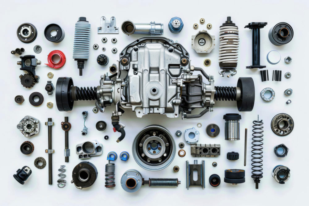 Technician reviewing a Toyota diagnostic report before replacement parts are fitted